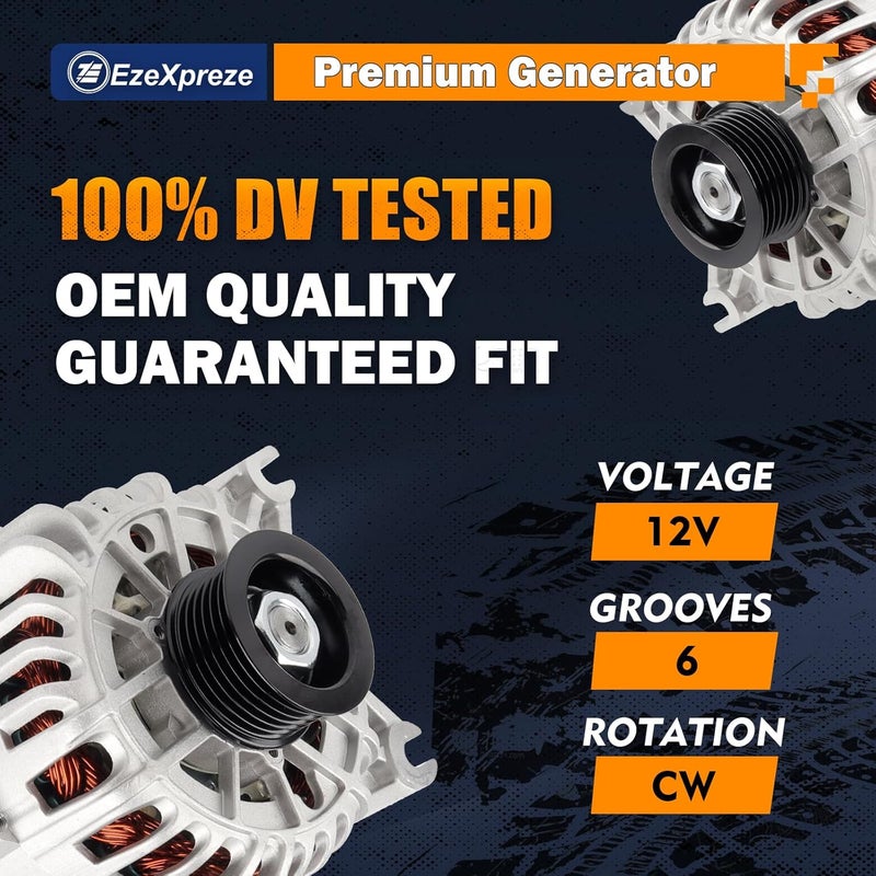 E EZEXPREZE Ezexpreze 8318 New Alternator Fit for Ford F150 V8 4.6L 5.4L 2004-2008, for F150 Heritage 2004 (Not for SVT Lightning), Fit for Expedition 5.4L 2005 2006, Fit for Lincoln 5.4L Mark LT 2006-2008 - Image 3
